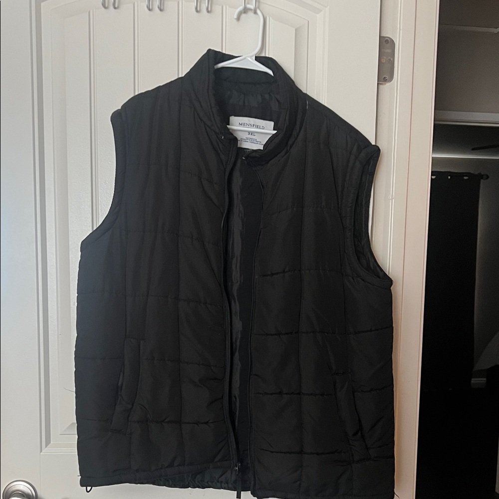 Members Only Black Quilted Vest